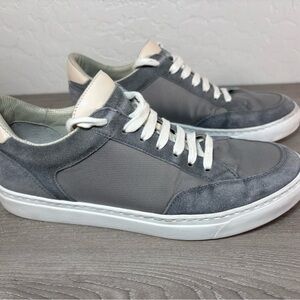 Brunello Cucinelli Leather Trimmed Suede And Ripstop Sneakers- Size 42 US 9 EUC